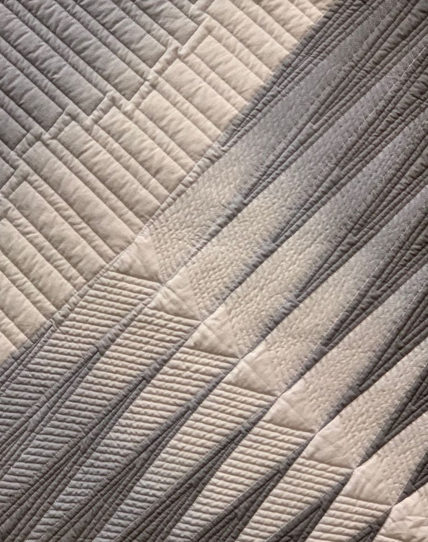 "Grey Ombre" by Wilma Moss and Floyd Moss - Detail